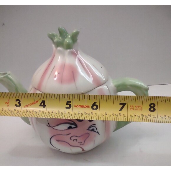 Vintage Holt Howard Angry Garlic Teapot Anthropomorphic Hand-Painted Japan - Picture 10 of 11